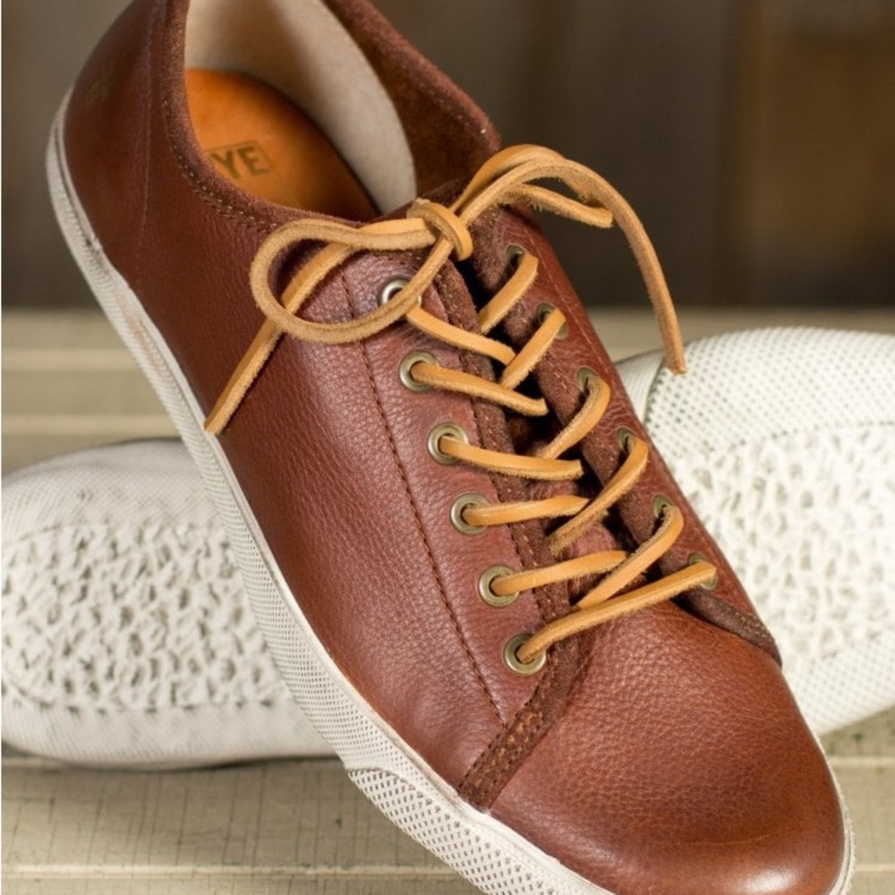 Frye Brown Leather Men's Sneakers